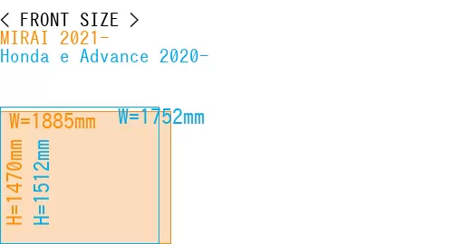 #MIRAI 2021- + Honda e Advance 2020-